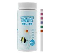 Aquarium Water Test Strips, 100-Piece 6-In-1 Testing Kit 1.81x1.81x4.33 inches, Easy-Use Paper Accurate Water Quality Monitoring, Ideal for Home Aquariums, Saltwater, Pools, Travel, Commercial Use