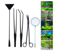 Aquarium zubehoer,Aquarium Schere,aquascaping Set,aquascaping Aquarium pinzette,schwarz