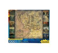 AQUARIUS 65370 Lord of The Rings Map 1000 Piece Jigsaw Puzzle, Multi-Colored, One Size