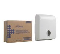 Aquarius Dispensador de papel higiénico plegado en paquete a granel 6990 - 1 dispensador de papel higiénico plegado blanco