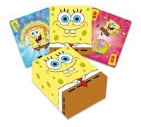AQUARIUS Bob Esponja - Cartas de juego de primera calidad, baraja de cartas temática de Bob Esponja para tus juegos de cartas favoritos, mercancía y coleccionables con licencia oficial de Bob Esponja