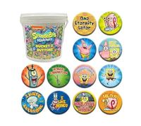 AQUARIUS Bob L'EPONGE- Seau de 144 Insignias 3,2 cm