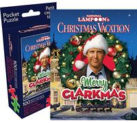 Aquarius Christmas Vacation - Rompecabezas de bolsillo para adultos de 100 piezas