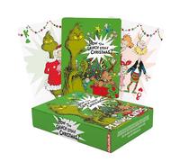 Aquarius Grinch - Baraja de cartas para tu juego de cartas favorito, producto oficial de Grinch y coleccionables, tamaño de póquer con acabado de lino