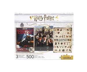 AQUARIUS- Harry Potter 500 pc Rompecabezas, Multicolor, único (62001)