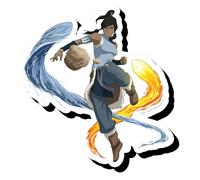 Aquarius - imán grueso de legend of korra bending funky