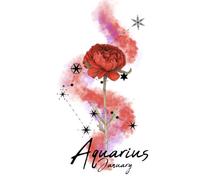Aquarius in January Carnation Guided Journal: Plant Your Intentions, Cultivate Your Dreams, Bloom Boldly
