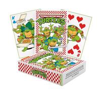Aquarius Juego de Cartas de Pizza de Las Tortugas Ninja Mutantes Adolescentes - Baraja de Cartas temática TMNT para Tus Juegos de Cartas Favoritos - Producto Oficial de TMNT y coleccionables