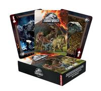 Aquarius Jurassic World Playing Cards - Baraja de Cartas temática de Jurassic World para Tus Juegos de Cartas Favoritos - Mercancía y coleccionables con Licencia Oficial de Jurassic World
