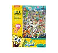 AQUARIUS Spongebob Squarepants Puzzle (1000 Piece Jigsaw Puzzle) - Officially Licensed Spongebob Merchandise & Collectibles - Glare Free - Precision Fit - 20 x 28 Inches