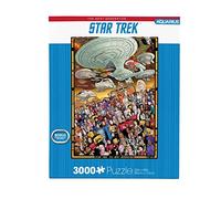 Aquarius Rompecabezas de Star Trek Next Gen (rompecabezas de 3000 piezas), producto oficial de Star Trek y coleccionables, sin deslumbramiento, ajuste de precisión, 32 x 45 pulgadas