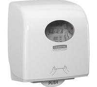 Aquarius Slimroll Dispensador de Toallas de Manos en Rollo 7944, Montaje en Pared, Hojas Cortadas, Blanco, 07955010