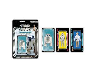 AQUARIUS Star Wars R2D2 Premium - Baraja de cartas temática R2D2 para tus juegos de cartas favoritos - Producto oficial de Star Wars y coleccionables