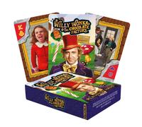 Aquarius Willy Wonka jugando a las cartas de Willy Wonka Temed Cards para tus juegos de cartas favoritos - Merchandises y coleccionables con lice