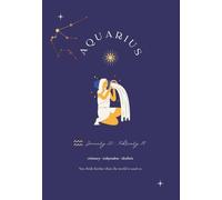 Aquarius Zodiac Journal - Meaning & Symbolism | Astrology Notebook | 120 Pages A5 | Gift for Aquarius Birthdays (January 20 - February 18)