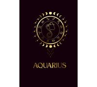 Aquarius Zodiac Notebook - 400 Page Lined Journal, Hardcover Black with Gold Pisces Sign , Astrology Gift, Manifestation Journal: Writing Notebook for Pisces Lovers & Stationery Fans