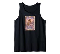 Aquarius Zodiac Sign Tarot Card | Fairy Tale Fantasy Art Camiseta sin Mangas