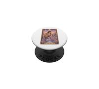 Aquarius Zodiac Sign Tarot Card | Fairy Tale Fantasy Art PopSockets PopGrip Adhesivo