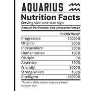 'Aquarius'Horoscope Notebook: 8x10 Cornell Lined Journal | 120 Pages | Black & White Astrology-Themed Writing Notebook