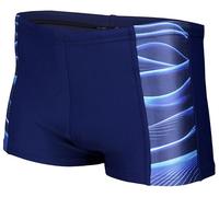 Aquarti Bañador con Rayas en los Laterales para Hombre, 11307 Azul Oscuro/Azul, 4XL