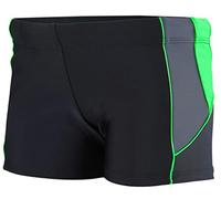 Aquarti Bañador Hombre Tipo Boxer, 07 Negro/Grafito/Verde, XXL