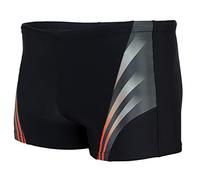 Aquarti Bañador para Hombre con Rayas en los Laterales, Negro/Rojo, 4XL