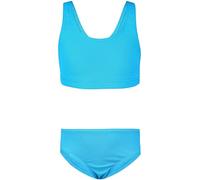 Aquarti Bikini Deportivo para Niña Bañador Completo Dos Piezas, Jacquard de Lunares Turquesa, 134