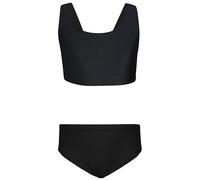 Aquarti Bikini Deportivo para Niña Bañador Completo Dos Piezas, Negro, 146