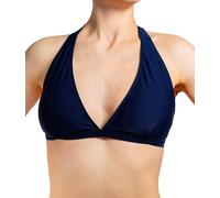 Aquarti Bikini Top Mujer - Parte Superior cómoda, Copas A-D, Estilos, diseño Atemporal, Diseño 041 - Tie-Dye/Azul Oscuro, 42 Cup D