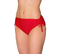 Aquarti Bragas de Bikini Mujer con Lazos - Braga Bikini Mujer Ajustable, de Secado Rápido, Rojo, 38