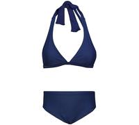 Aquarti Conjunto de Bikini para Niñas Bustier Bikini Breve Traje de Baño de Dos Piezas, para Atar - Azul Oscuro, 158