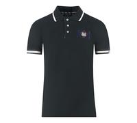 Aquascutum London Union Jack Black Polo Shirt