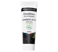 Aquasilice Pasta de Dientes Blanqueadora Carbón Activado Sabor Menta Bio 75ml