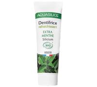 Aquasilice Pasta de dientes refrescante extra menta orgánica 75 ml