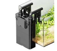 AQUASMITH Filtro de acuario para colgar, filtro de recipiente pequeño ultra silencioso, filtración multicapa, motor inferior antiquemaduras secas, filtro extragrande (172 GPH (para 25-35 galones)