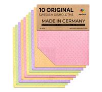 Aquasorb Locos de platos suecos para la cocina 10 Pack-Ports reutilizables de platos suecos que no huelen a los paos de plato ecolgicos certificado