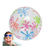 AquaStar Balloon | PVC 80cm Transparent Star Dot Print Inflatable Beach Ball Lightweight | Pool Beach Hotel Backyard Party Games Kids Adult Holiday Vacation Outdoor Water Fun Toy