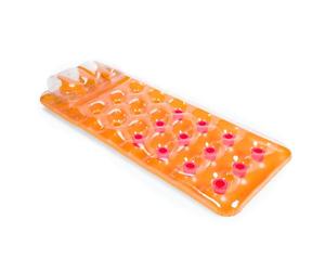 AQUASTIC ASM-188O - Colchón de Playa de 188 x 71 cm para Adultos y niños a Partir de 14 años, Material Resistente, cojín Integrado de PVC Naranja
