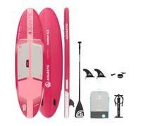 AQUASTIC Compact 9'6 - Tabla Ligera para Kayak o Kayak Drop Stitch Ultra, 290 x 79 x 12 cm, Desplazamiento de 220 L, Anillas en D, Cargo, lastres deslizantes, Mochila, Bomba, Correa