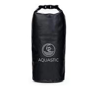 AQUASTIC Dry Bag - Bolsa Impermeable de 20 l con función de Mochila, Cierre Superior de 62, Alta Resistencia al Agua y daños mecánicos, Ideal para Barco, Kayak, natación, Camping, Color Negro