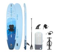 AQUASTIC Este 12'0 Sup Board Blue - Tabla de Paddle Hinchable con opción de Asiento, Drop Stitch Lite, 390 l, hasta 170 kg