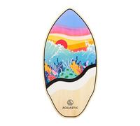 AQUASTIC Lagoon - Tabla de esquí de madera contrachapada de álamo, 99 x 49 cm, hasta 100 kg, multicolor