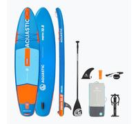 AQUASTIC Perth 10'8" Tabla Sup Set - Kit Completo con Remo, Leash 300 cm, hinchador, Mochila, Drop Stitch Lite, Estable y Resistente - para Principiantes y avanzados
