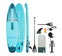 AQUASTIC Perth Pro 11'2" Allround - Tabla Sup Drop Stitch Lite, Espuma de 5 mm, Kit con Remo Ajustable 2 en 1, lastre Deslizante, Asiento de Kayak, Bomba de 2 vías y Mochila de Transporte