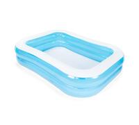 AQUASTIC Piscina Infantil Hinchable Piscinas Azul para Bebé Hinchable con Capacidad de 778 litros Piscina para Niños de Vinilo Versátil para Toda la Lamilia Resistente 262x170x50 cm