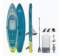 AQUASTIC Raglan 11'2 Kayak SUP Hybrid - Tabla de SUP hinchable con asiento para kayak, remo, bomba, 2 aletas y mochila