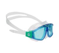 AQUASTIC Shelly JR - Máscara de Buceo para niños con Doble Ventana de Cristal Templado, Correa de Silicona Duradera y Delantal, Seguridad y protección