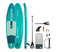 AQUASTIC Stand Up Paddling Board Perth 10'8" Allround - Tabla de Sup Hinchable con Asiento montable, 9 Pulgadas de Aleta Deslizante, Mochila - Ideal para Principiantes y remeros de Ocio