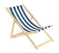 AQUASTIC SUNLITO Silla de Playa en Azul Marino, jardín y Playa, fácil de Plegar, Respaldo Ajustable, Forma ergonómica, Comodidad y Calidad, 101 x 57 x 71 cm