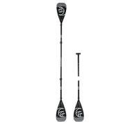 AQUASTIC Sup/Kayak Paddel AQS-SPD004 - Remo para Kayak (3 Piezas, Longitud Ajustable de 175 a 220 cm, Mango de Aluminio Duradero, Hoja de Remo compacta y Ligera), Color Negro